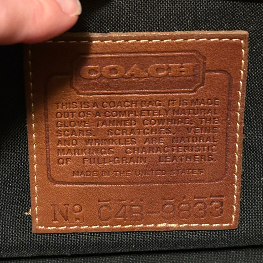 Coach 9833 Clutch Bag Brown Leather Vintage - Picture 8 of 12